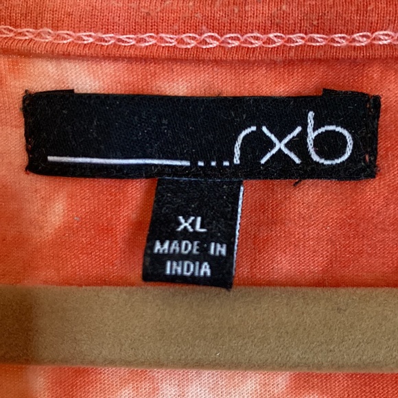 Rxb XL tie front and tie dyed print with beading and cuffed sleeve - Picture 2 of 4